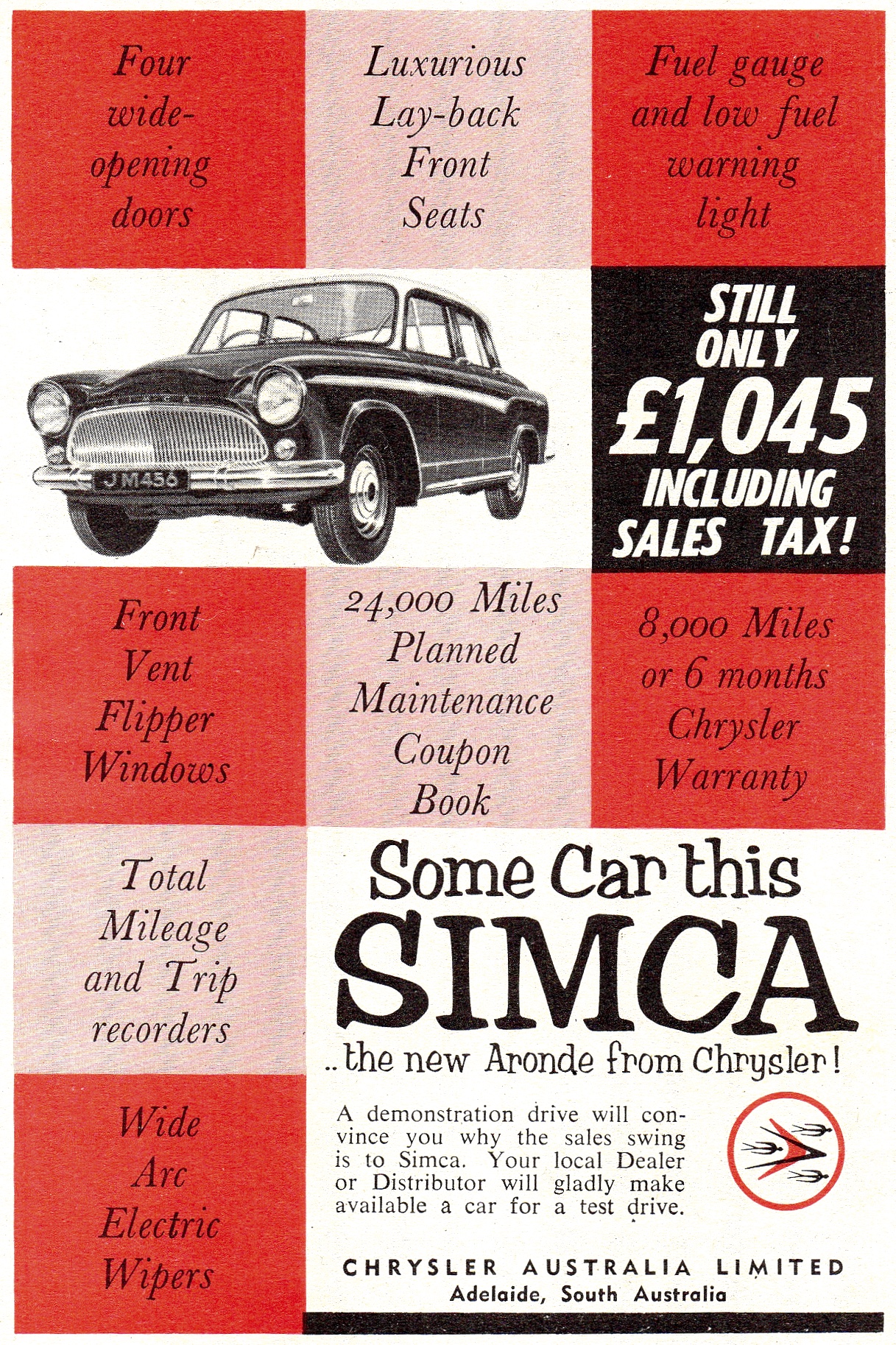 1960 Chrysler Simca Aronde Sedan Page 2